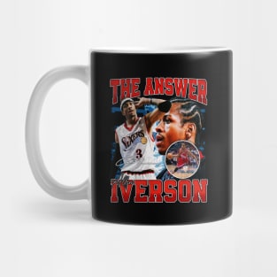 Allen Iverson The Answer Basketball Signature Vintage Retro 80s 90s Bootleg Rap Style Mug